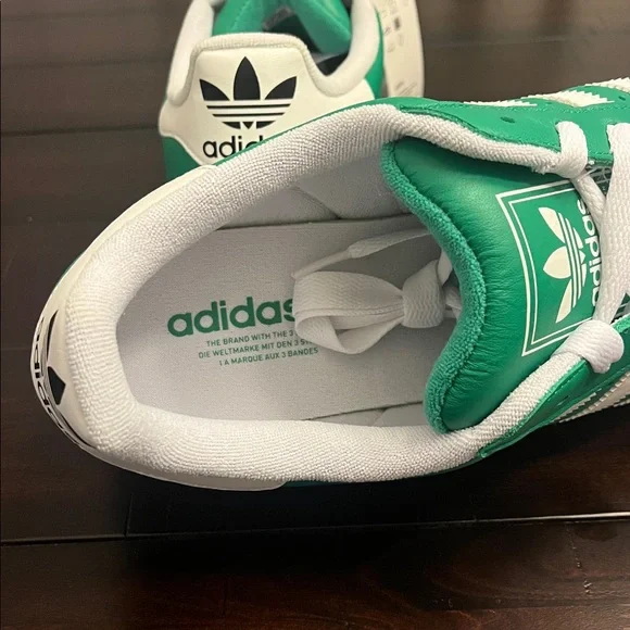 Adidas Superstar II Shoes Sneakers JI3076 new green white Mens Size 11.5 - Picture 11 of 14